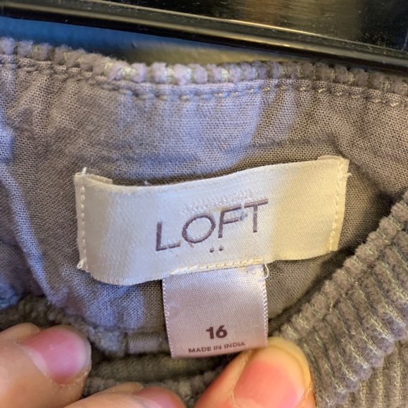 Loft Grey Corduroy mini skirt, 16 - Picture 4 of 6